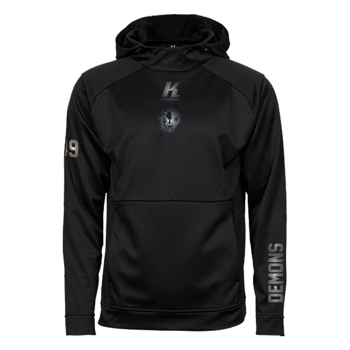 Demons "Blackline" Performance Hoodie JH006 with Playernumber or Initials