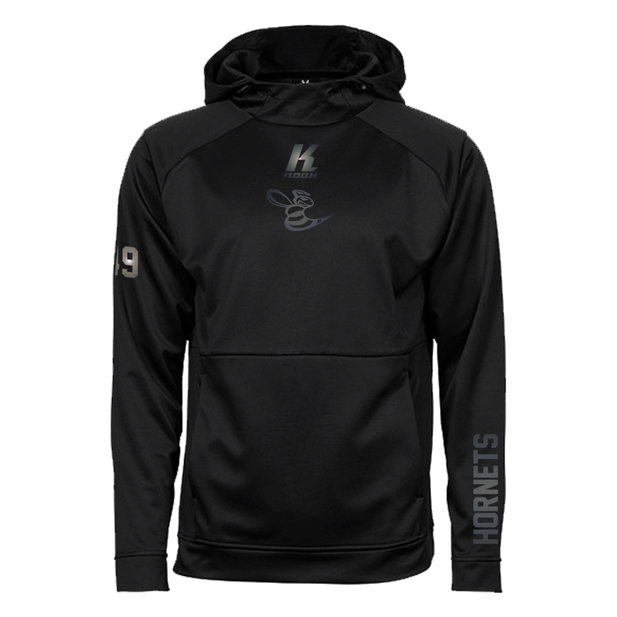 Hornets "Blackline" Performance Hoodie JH006 with Playernumber or Initials