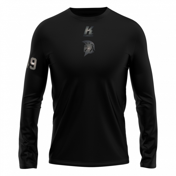 Spartans "Blackline" K.Tech Longsleeve Tee L02071 with Playernumber/Initials