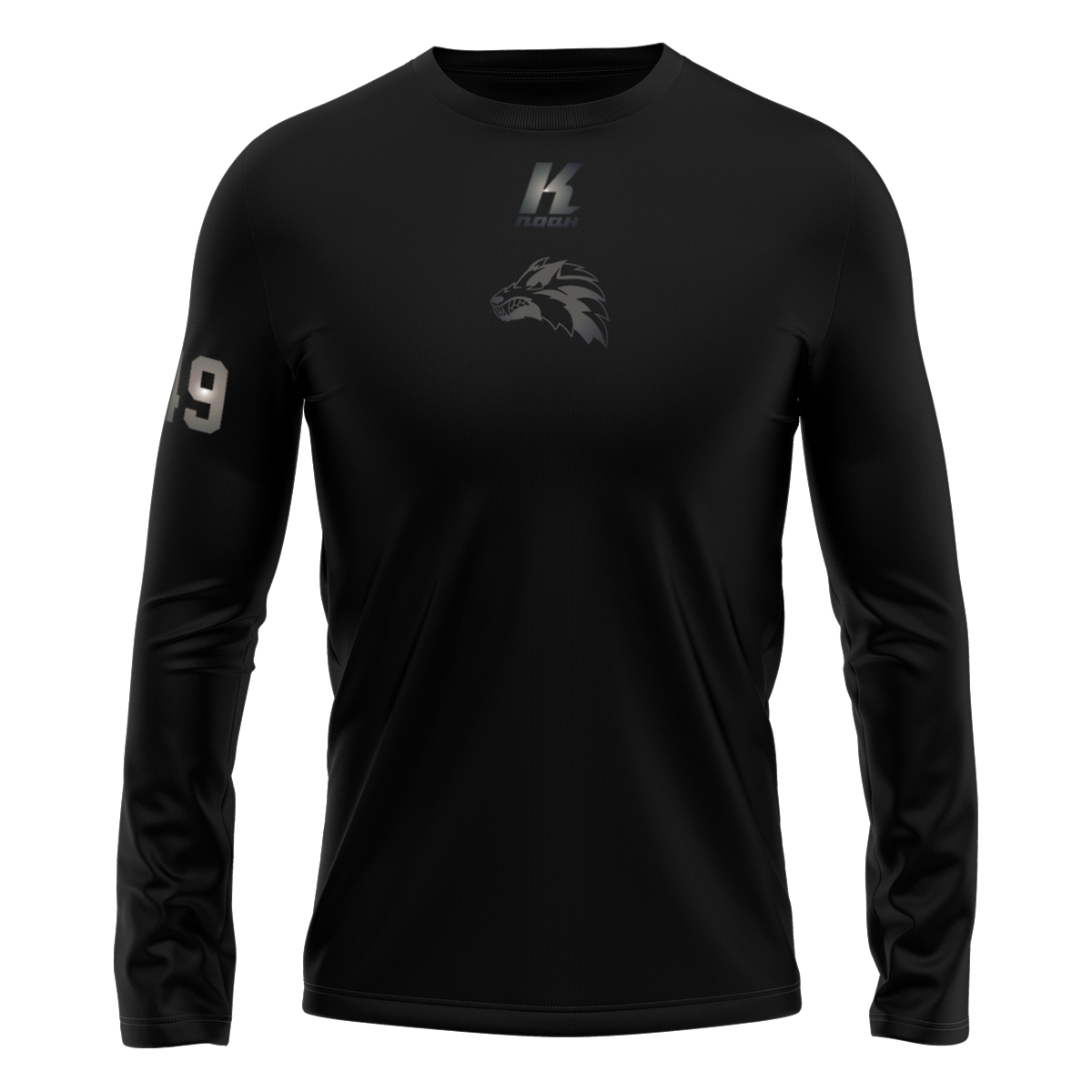 Wolves "Blackline" K.Tech Longsleeve Tee L02071 with Playernumber/Initials