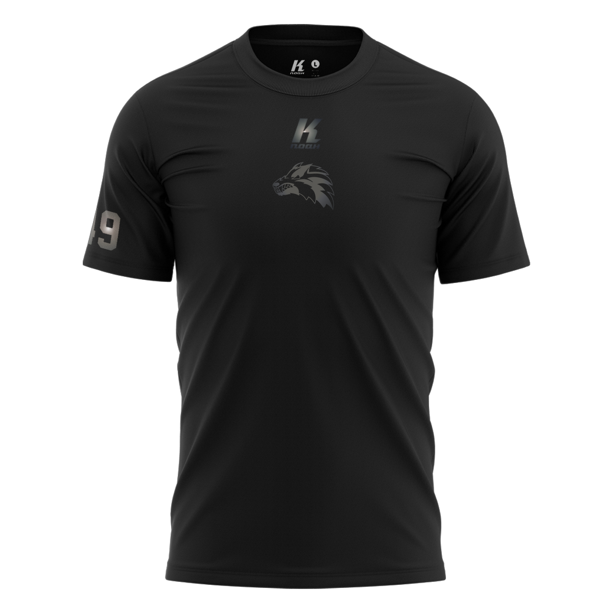 Wolves "Blackline" K.Tech Sports Tee S8000 with Playernumber/Initials