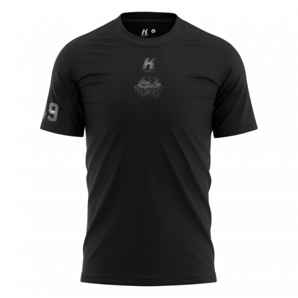 Thunder "Blackline" K.Tech Sports Tee S8000 with Playernumber/Initials