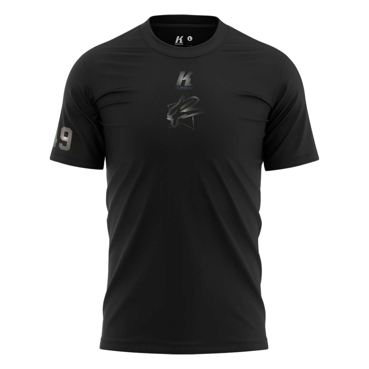 Rebels "Blackline" K.Tech Sports Tee S8000 with Playernumber/Initials