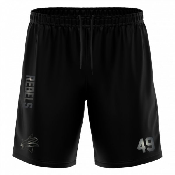 Rebels "Blackline" Training Short with Playernumber or Initials