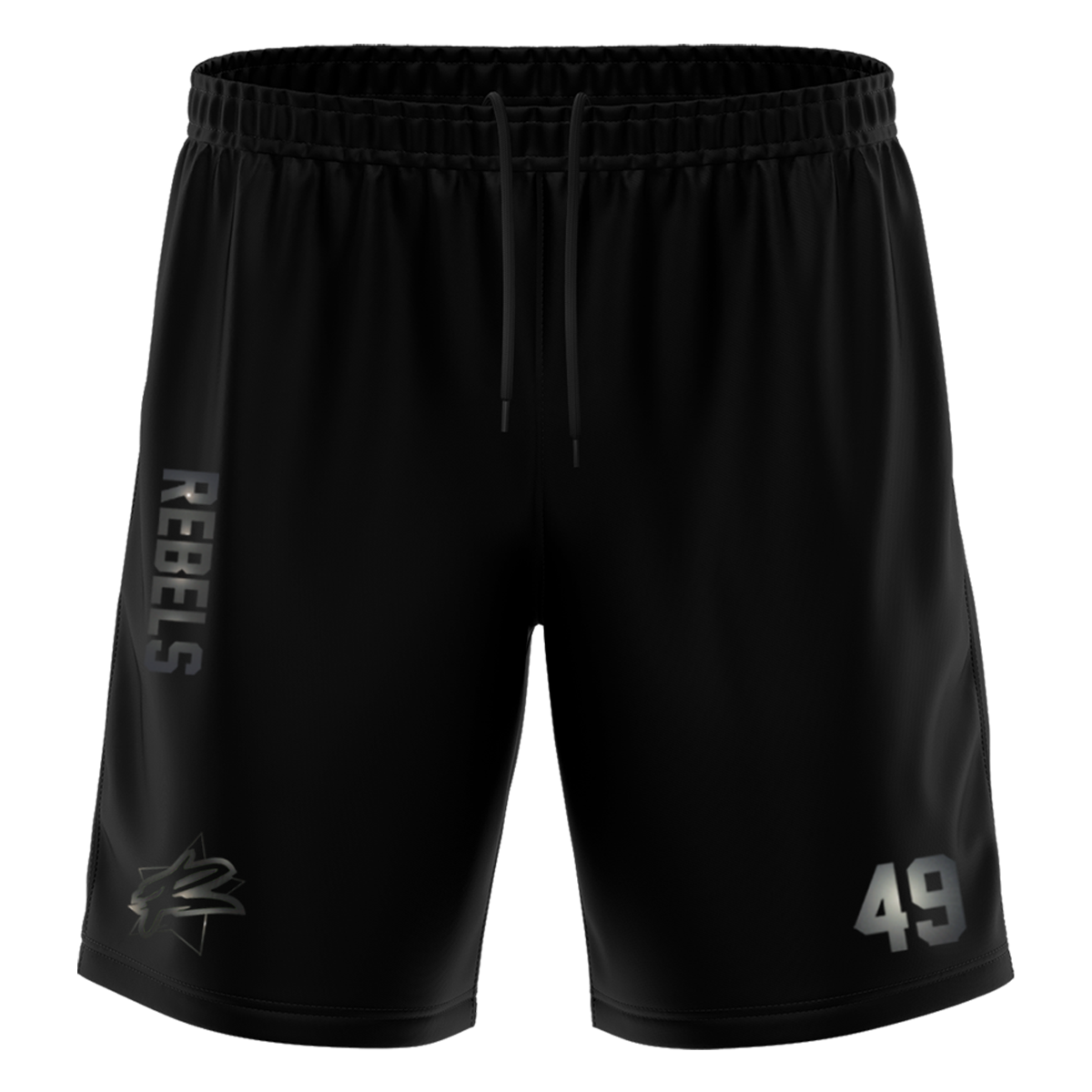Rebels "Blackline" Training Short with Playernumber or Initials