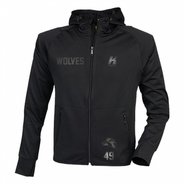 Wolves "Blackline" Zip Hoodie TL550 with Playernumber or Initials