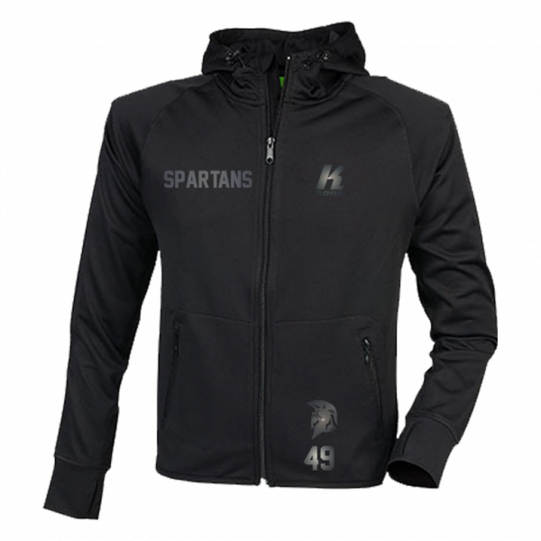 Spartans "Blackline" Zip Hoodie TL550 with Playernumber or Initials