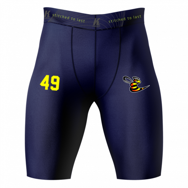 Hornets K.Tech Compression Short BA0512 with Playernumber/Initials