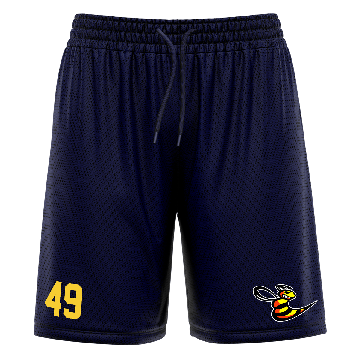 Hornets Athletic Mesh-Short with Playernumber/Initials