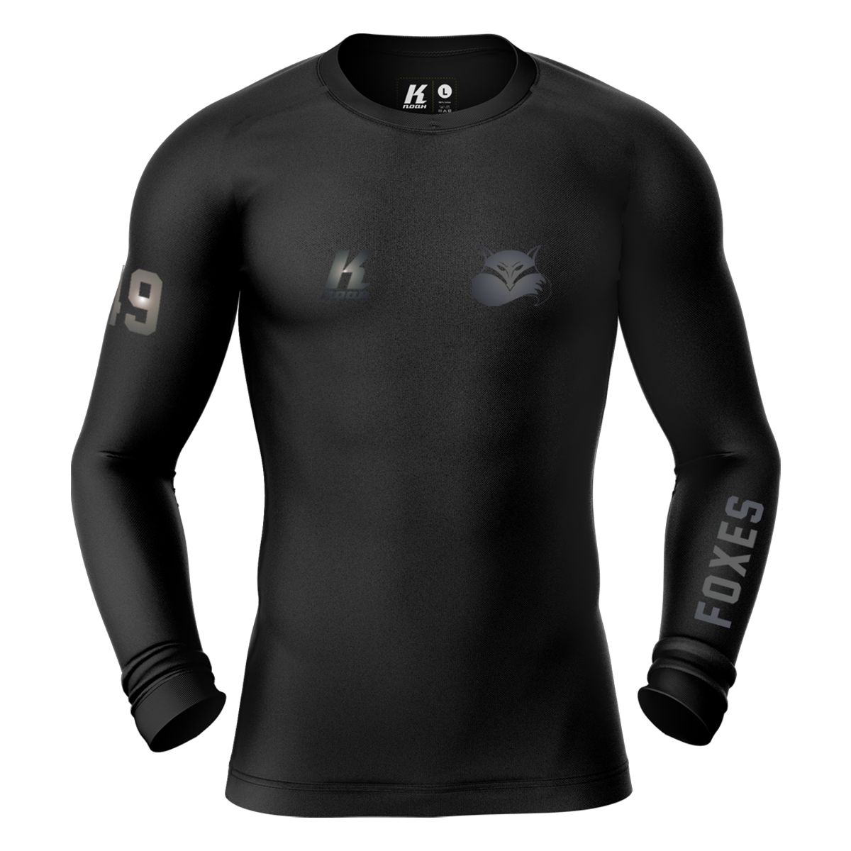 Foxes "Blackline" K.Tech Compression Longsleeve Shirt with Playernumber/Initials
