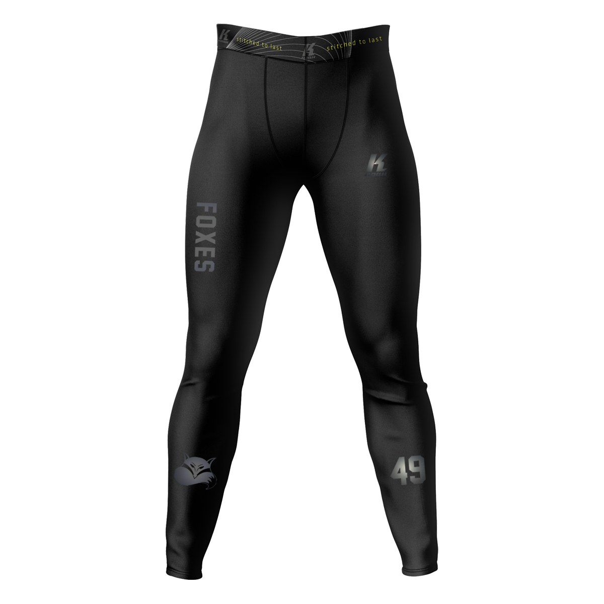 Foxes "Blackline" K.Tech Fiber Compression Pant BA0514 with Playernumber/Initials