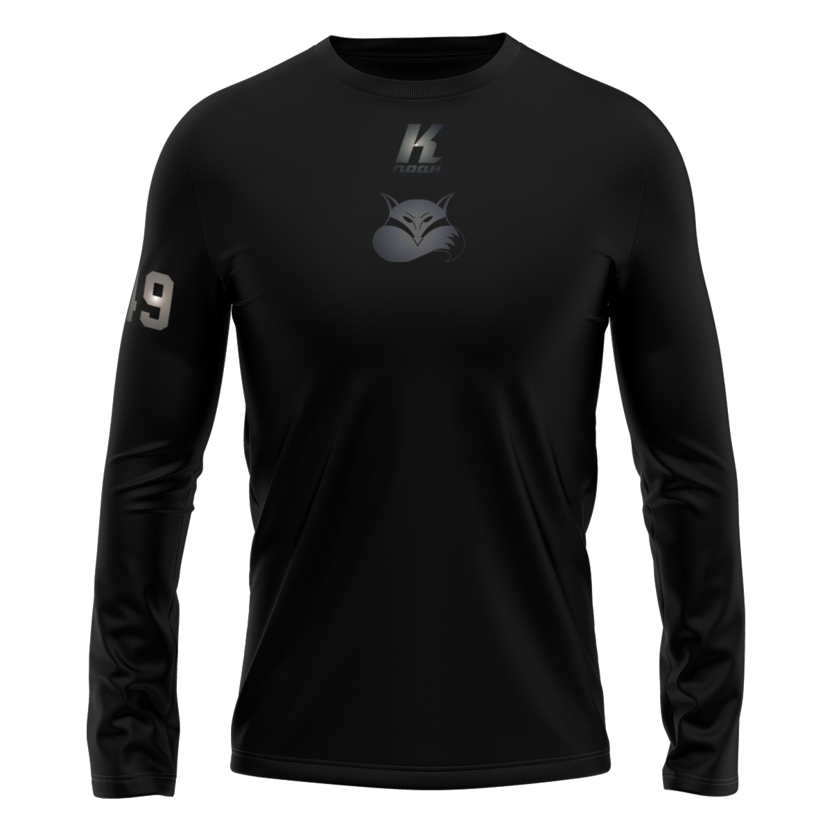 Foxes "Blackline" K.Tech Longsleeve Tee L02071 with Playernumber/Initials