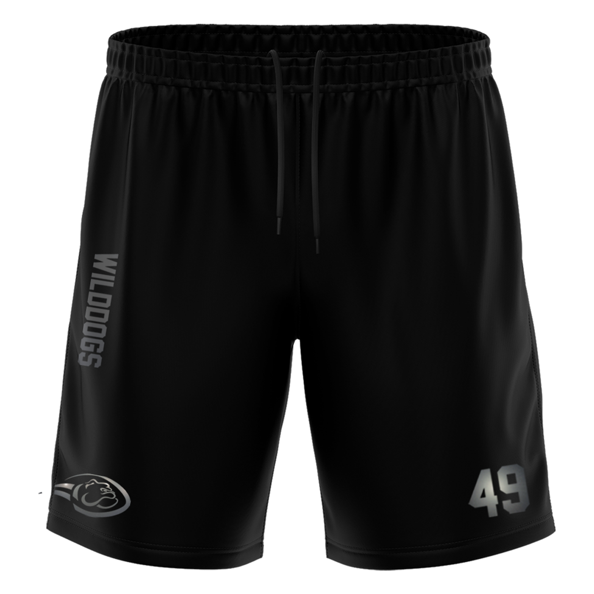 Wilddogs "Blackline" Training Short with Playernumber or Initials
