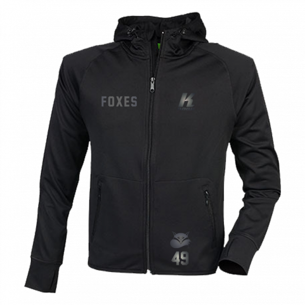 Foxes "Blackline" Zip Hoodie TL550 with Playernumber or Initials