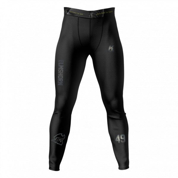 Fighting Pirates "Blackline" K.Tech Fiber Compression Pant BA0514 with Playernumber/Initials