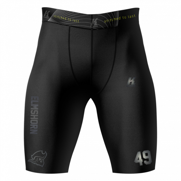 Fighting Pirates "Blackline" K.Tech Fiber Compression Pant BA0512 with Playernumber/Initials