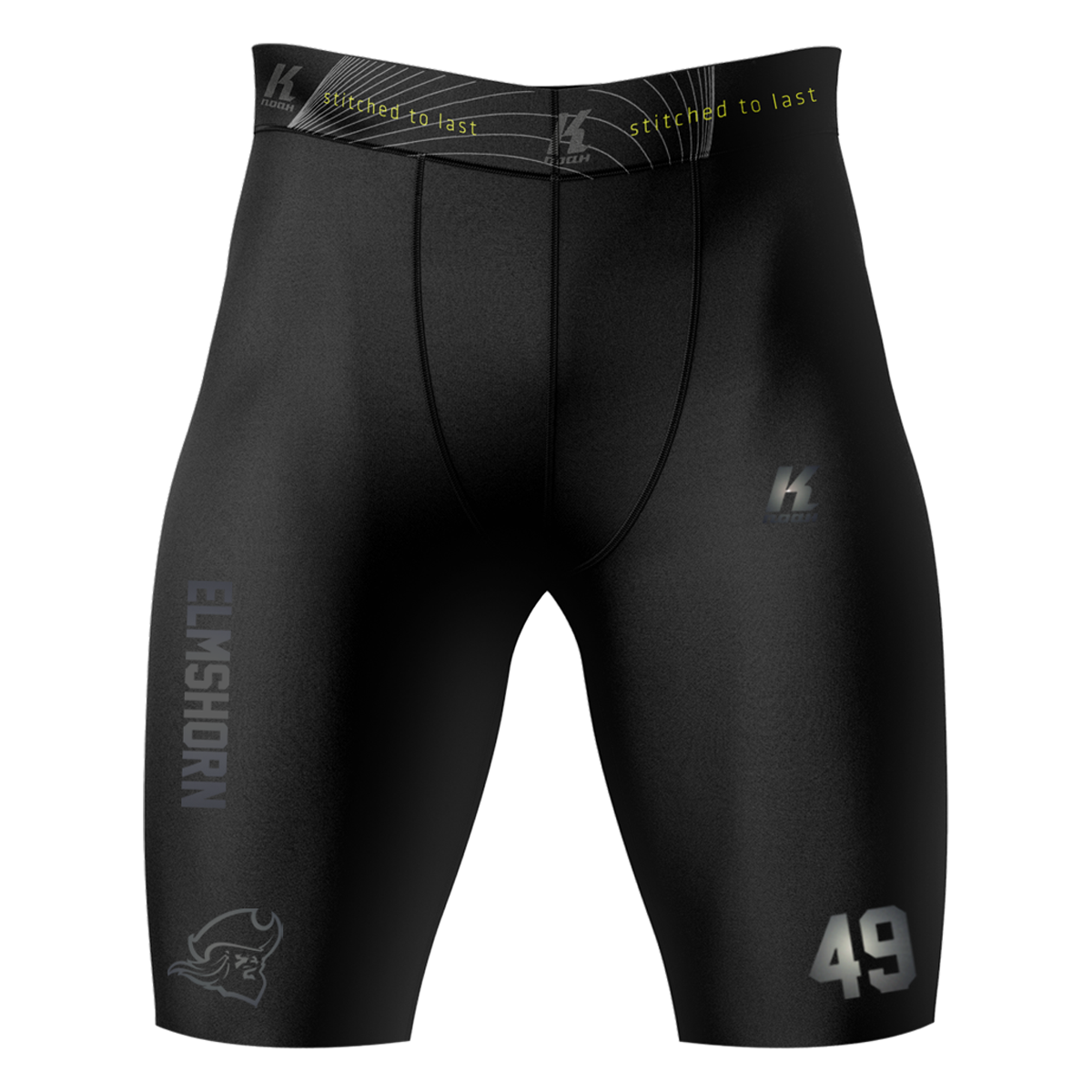 Fighting Pirates "Blackline" K.Tech Fiber Compression Pant BA0512 with Playernumber/Initials