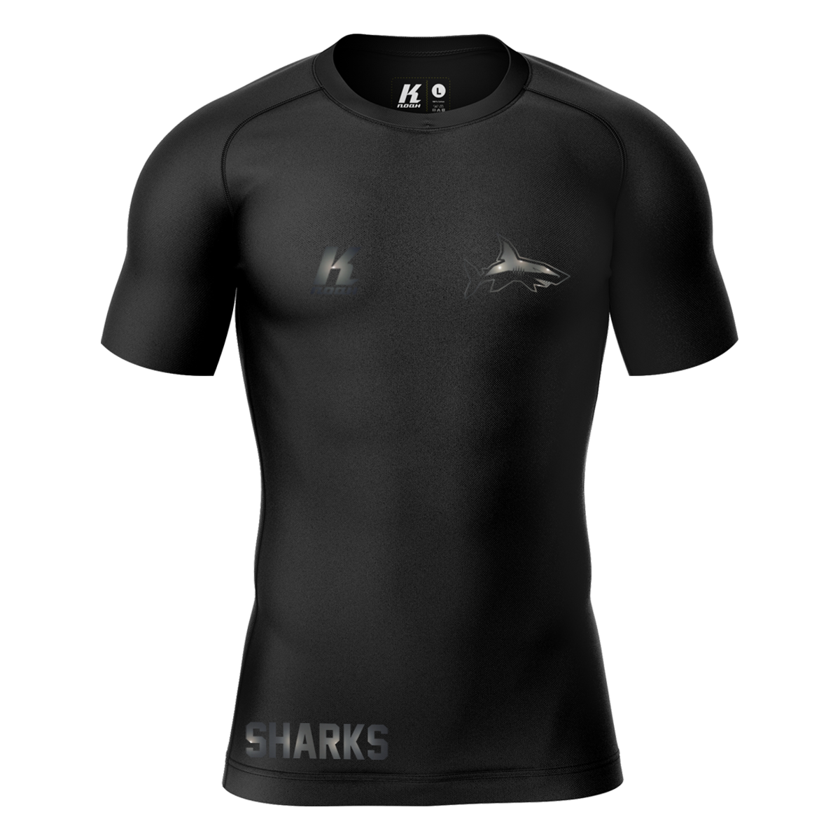 Sharks "Blackline" K.Tech Compression Shortsleeve Shirt