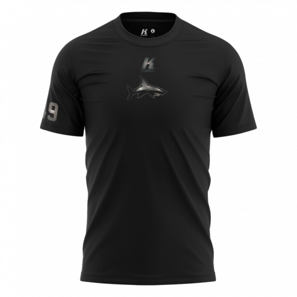 Sharks "Blackline" K.Tech Sports Tee S8000 with Playernumber/Initials