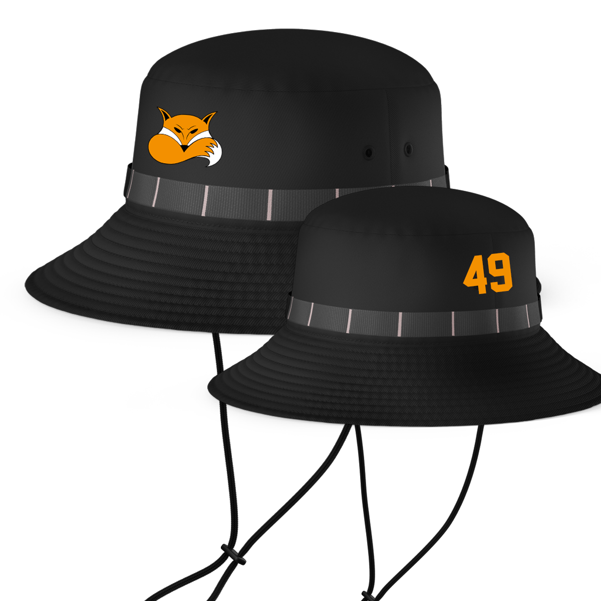 Foxes Bucket Hat with Playernumber/Initials