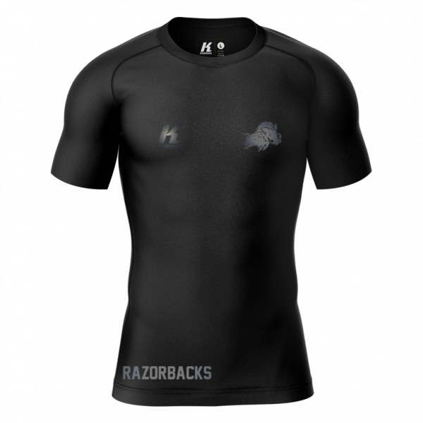 Razorbacks "Blackline" K.Tech Compression Shortsleeve Shirt