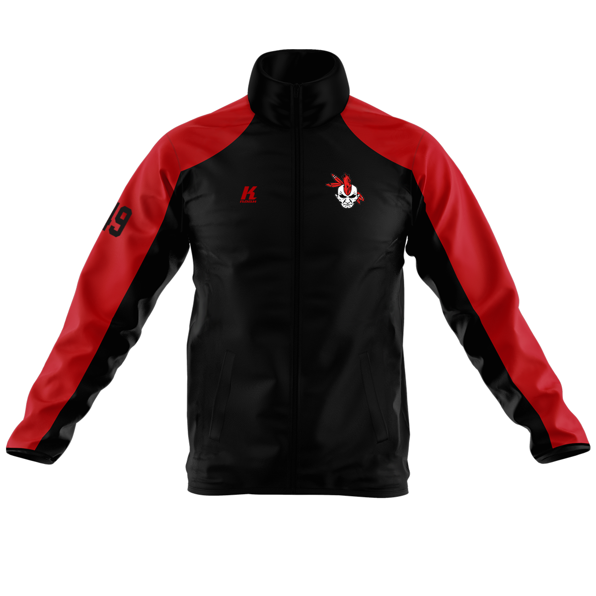 Warriors PRO Tracksuit Top Windstop with Playernumber or Initials