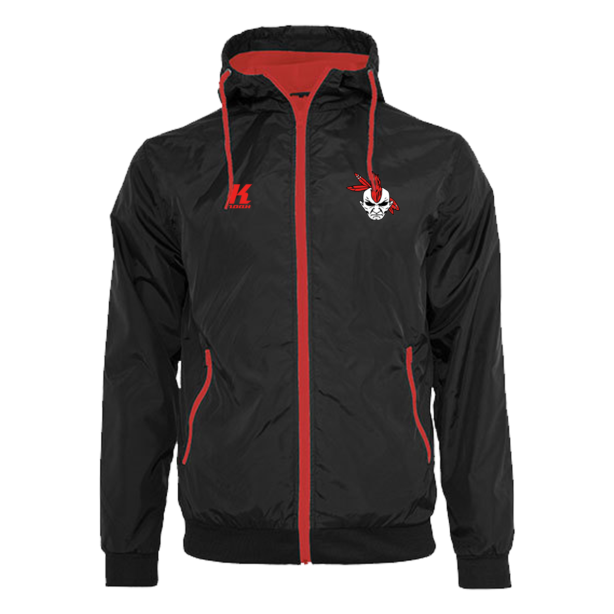 Warriors Windrunner Jacket black/red