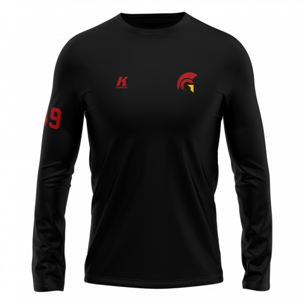 Gladiators K.Tech Longsleeve Tee L02071 Primary with Playernumber/Initials