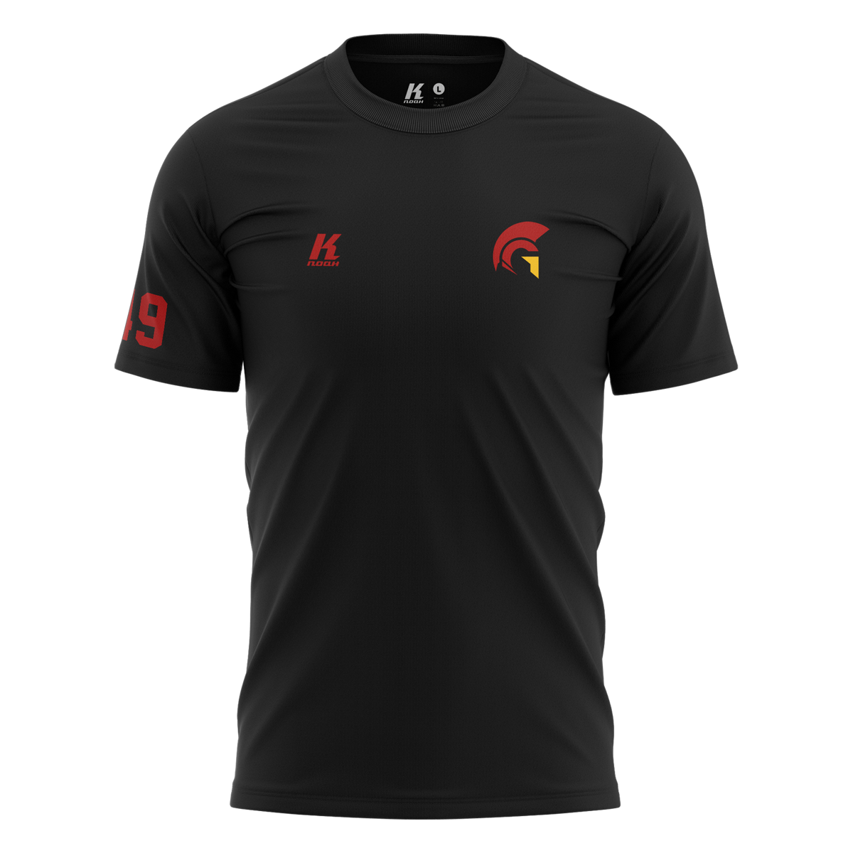 Gladiators Basic Tee Primary with Playernumber/Initials