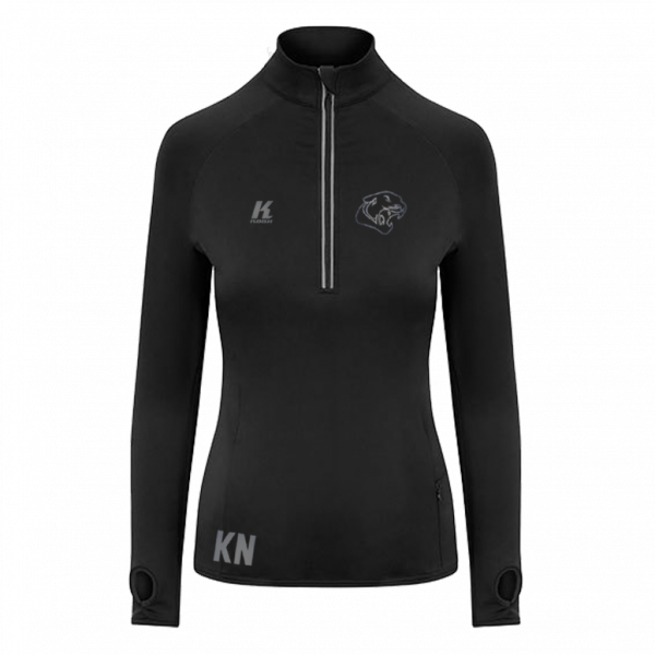 Cougars "Blackline" Womens Cool Flex 1/2 Zip Top with Initials/Playernumber