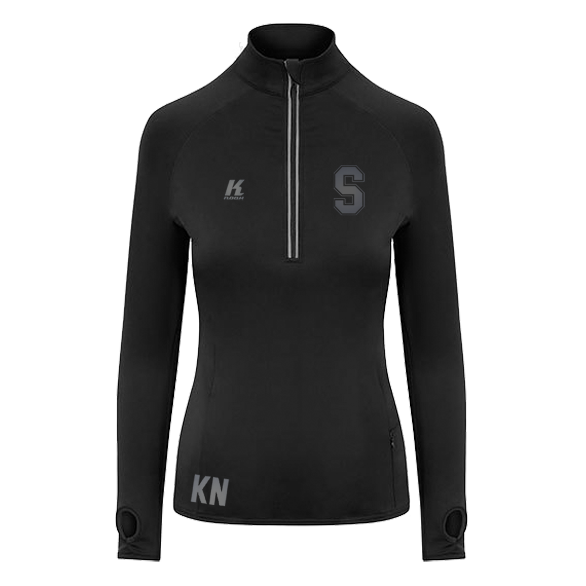 Scorpions "Blackline" Womens Cool Flex 1/2 Zip Top with Initials/Playernumber