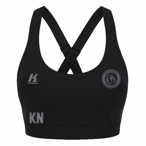 LB-Bulldogs "Blackline" Womens Impact Core Bra TL371 with Initials/Playernumber