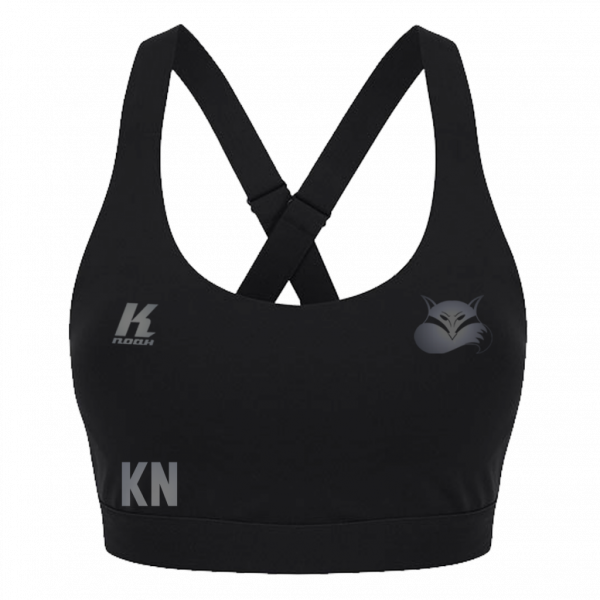 Foxes "Blackline" Womens Impact Core Bra TL371 with Initials/Playernumber