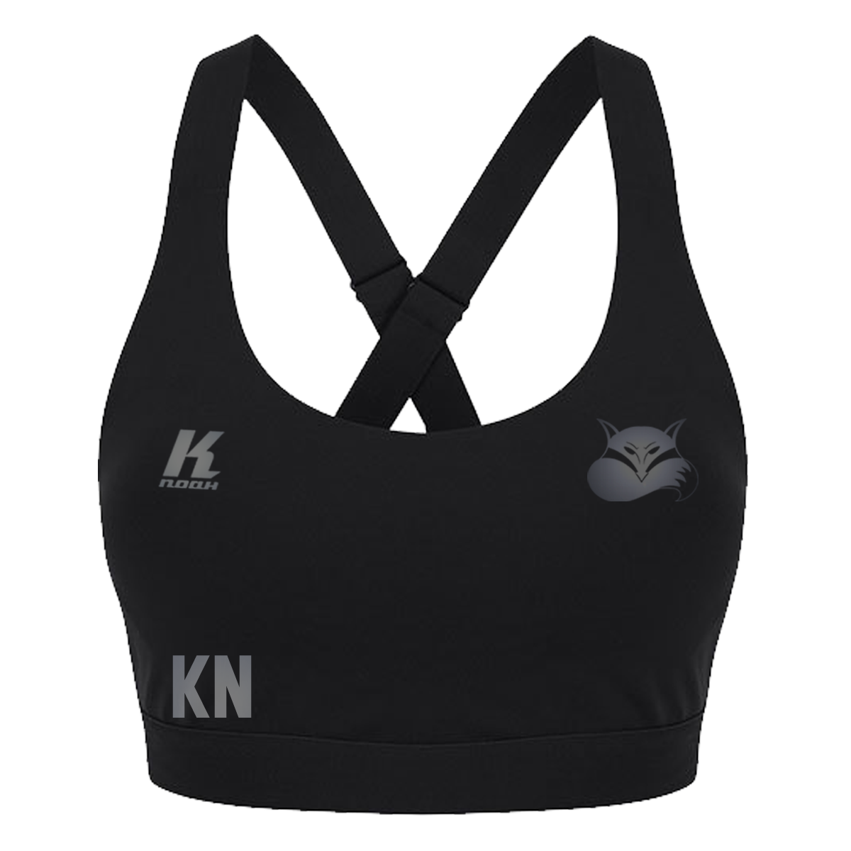 Foxes "Blackline" Womens Impact Core Bra TL371 with Initials/Playernumber