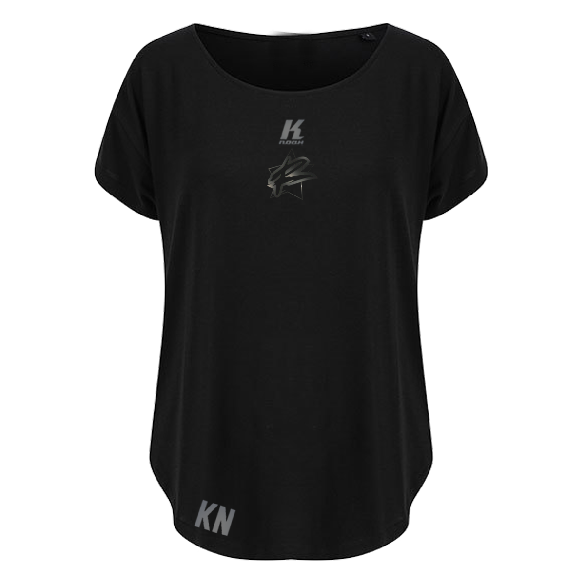 Rebels "Blackline" Womens Sports Tee TL527 with Initials/Playernumber