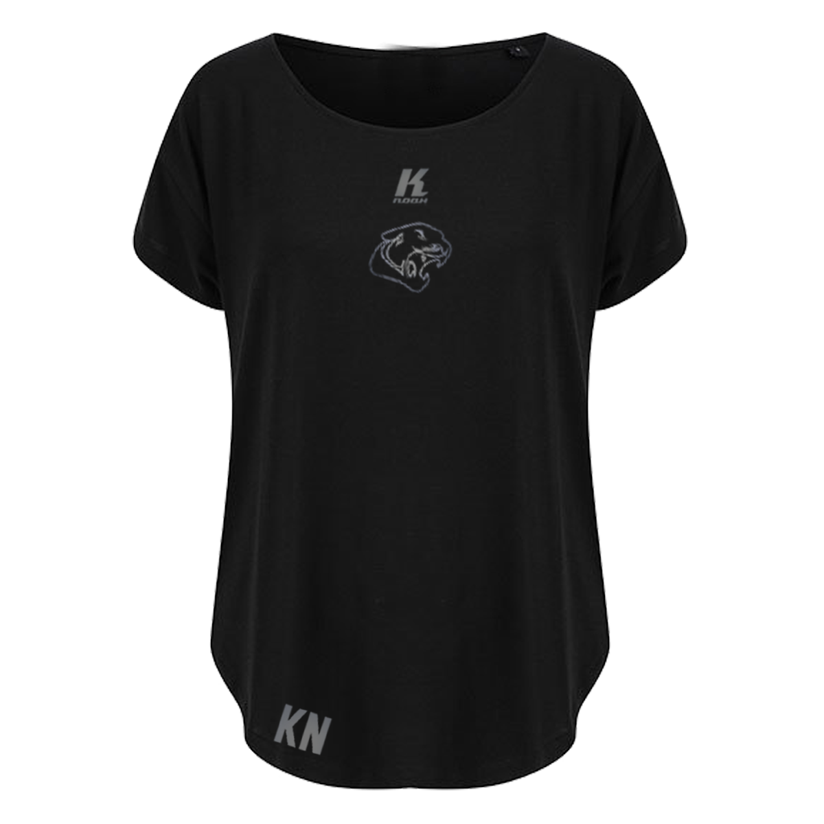 Cougars "Blackline" Womens Sports Tee TL527 with Initials/Playernumber