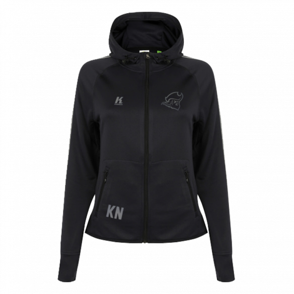 Fighting Pirates "Blackline" Womens Zip Hoodie TL551 with Initials/Playernumber