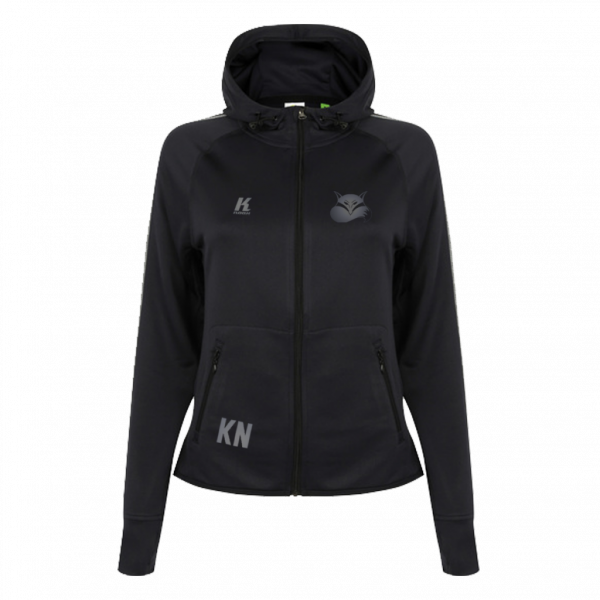 Foxes "Blackline" Womens Zip Hoodie TL551 with Initials/Playernumber