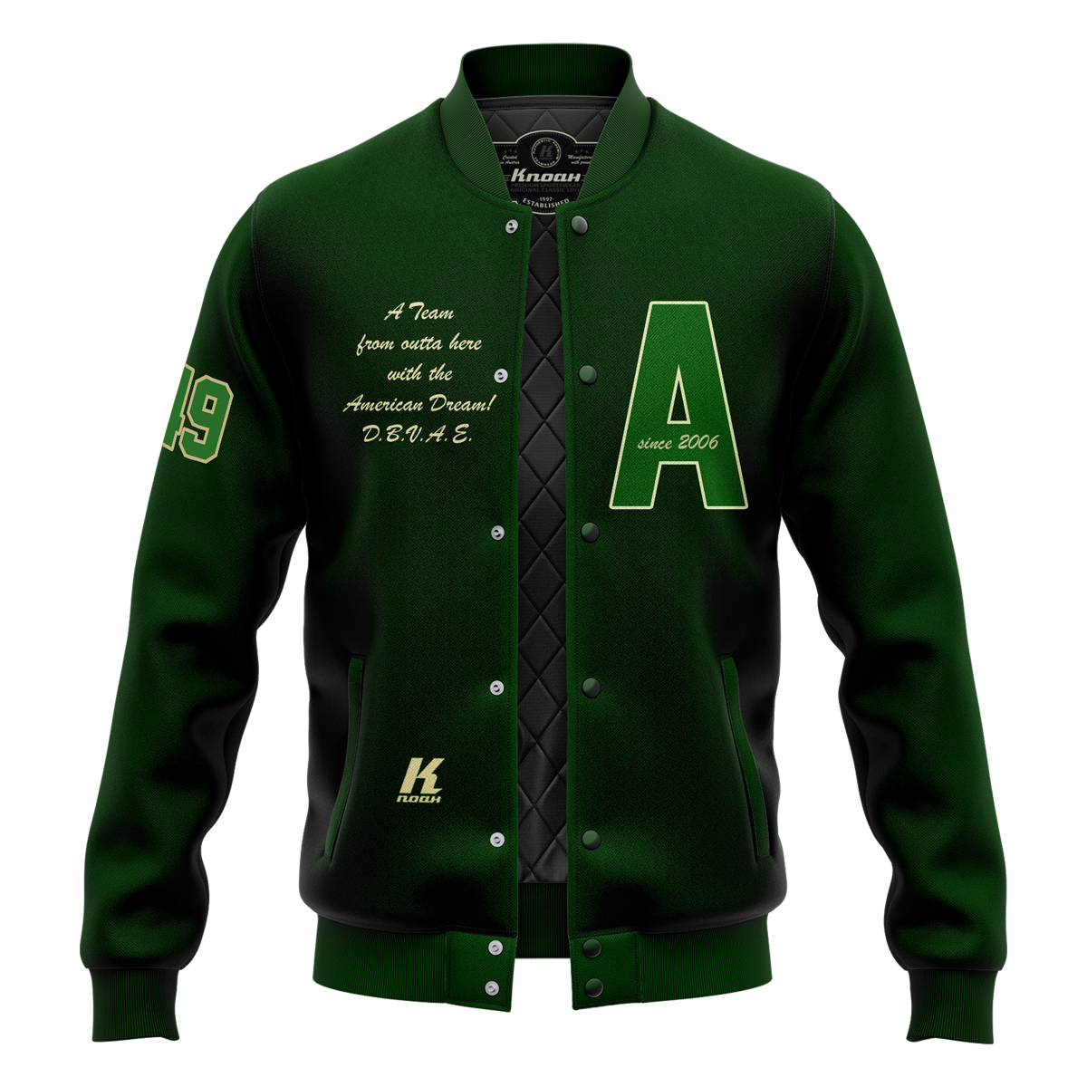Day 11: "K.Noah Athletics" Authentic Varsity Jacket with Playernumber/Initials