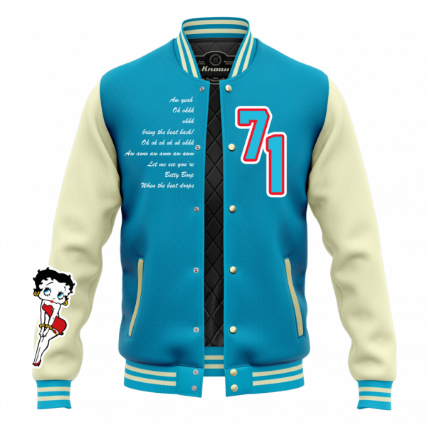 Day 4: "Betty Boop" Authentic Varsity Jacket with Playernumber/Initials