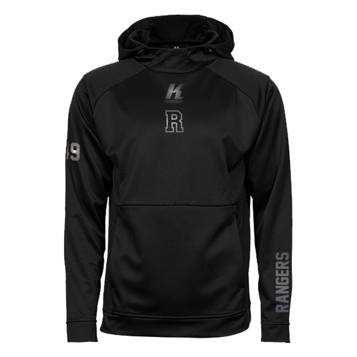 Rangers "Blackline" Performance Hoodie JH006 with Playernumber or Initials