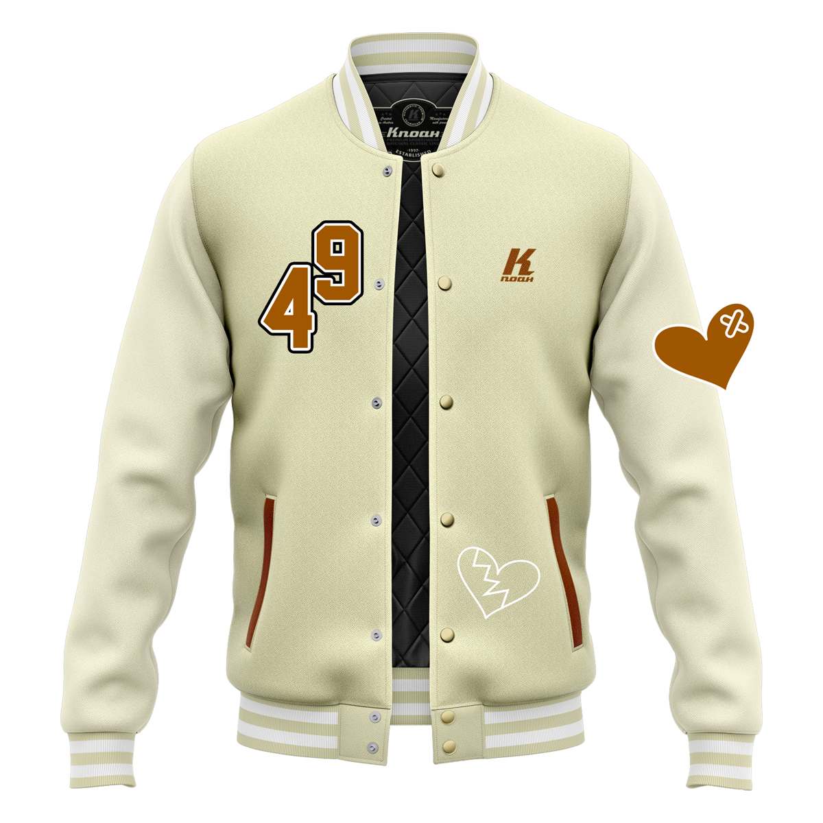 Day 2: "Hearts" Authentic Varsity Jacket with Playernumber/Initials