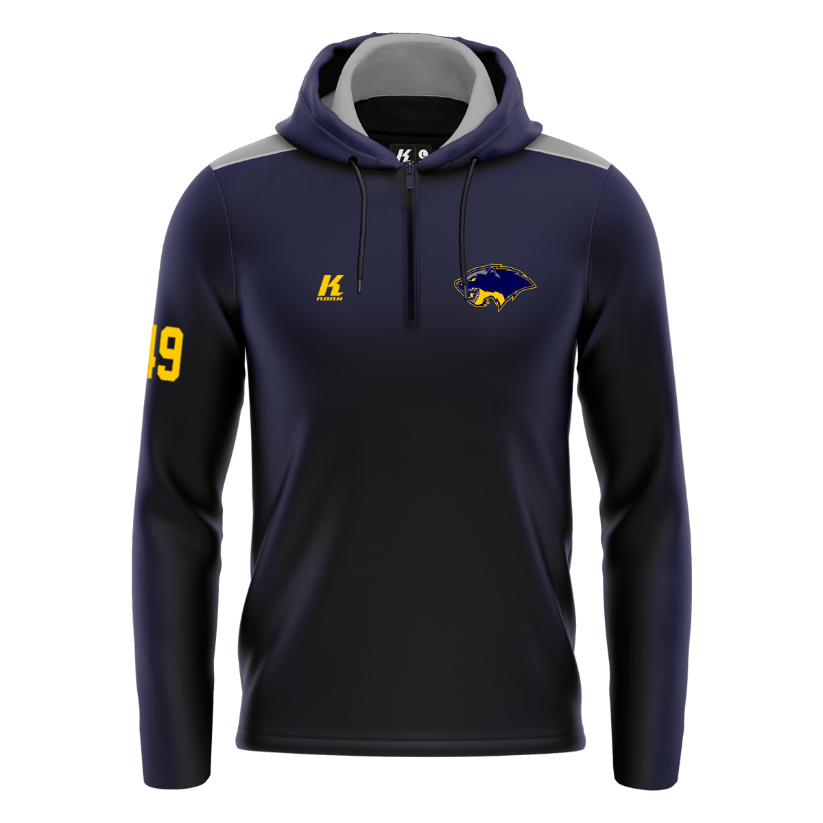 Wolverines K.Tech-Fiber Hoodie “Heritage” with Playernumber/Initials