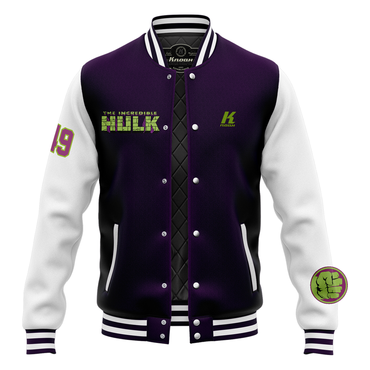 Day 3: "Hulk" Authentic Varsity Jacket with Playernumber/Initials