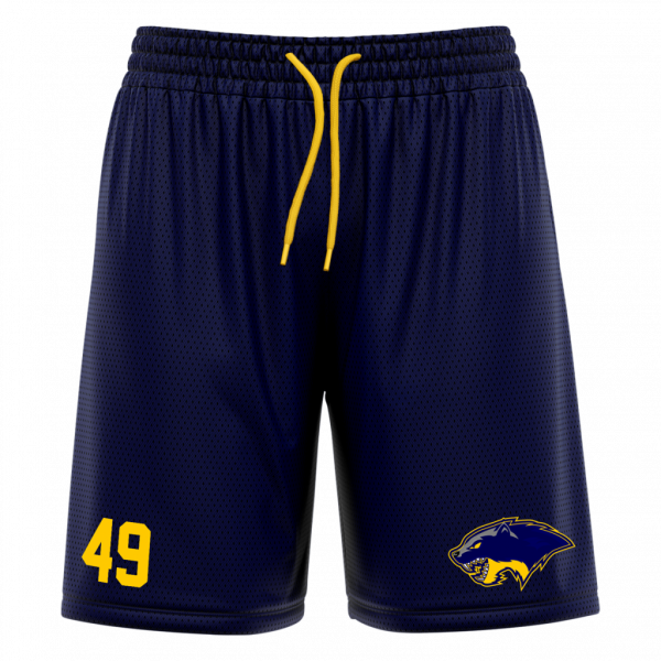 Wolverines Athletic Mesh-Short with Playernumber/Initials