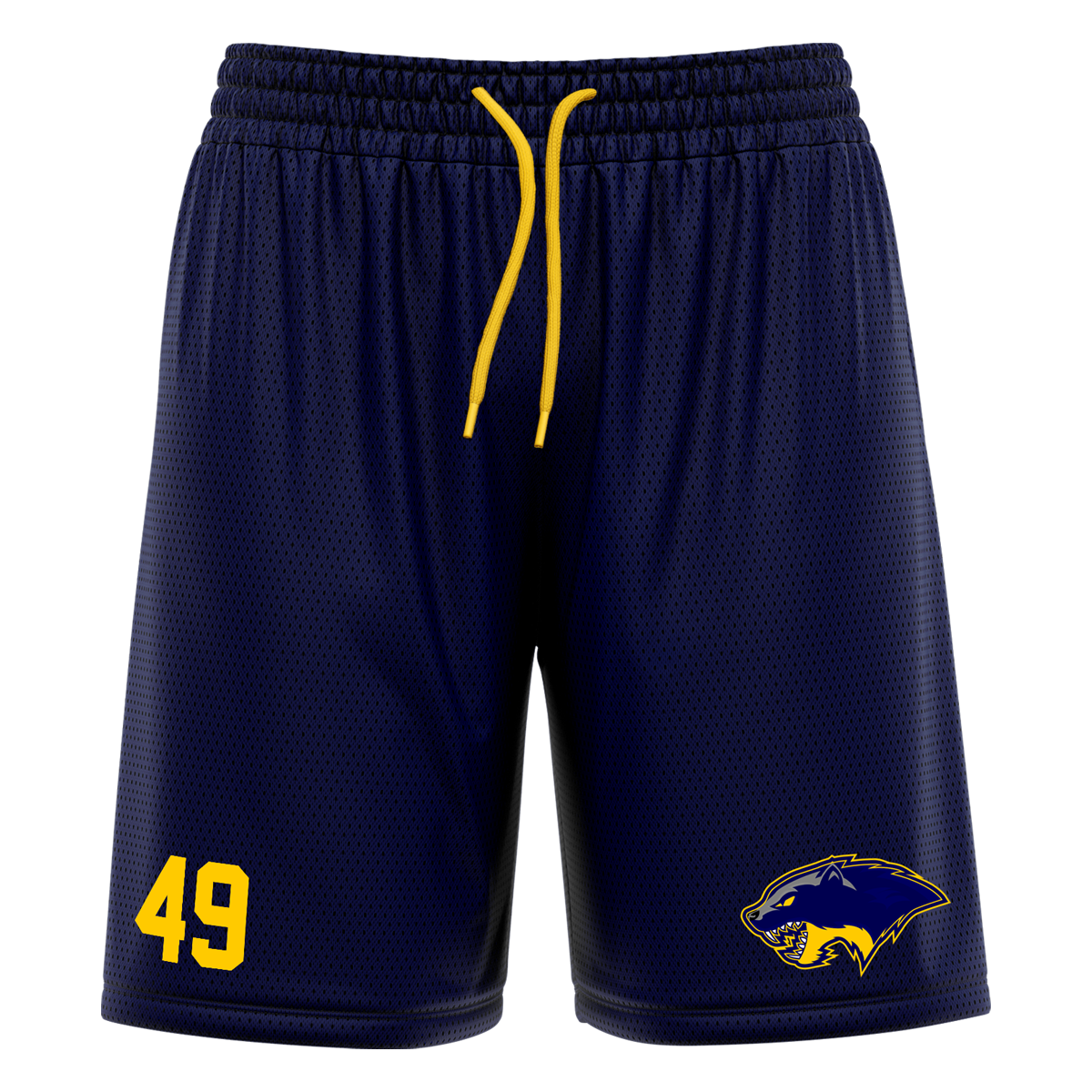 Wolverines Athletic Mesh-Short with Playernumber/Initials