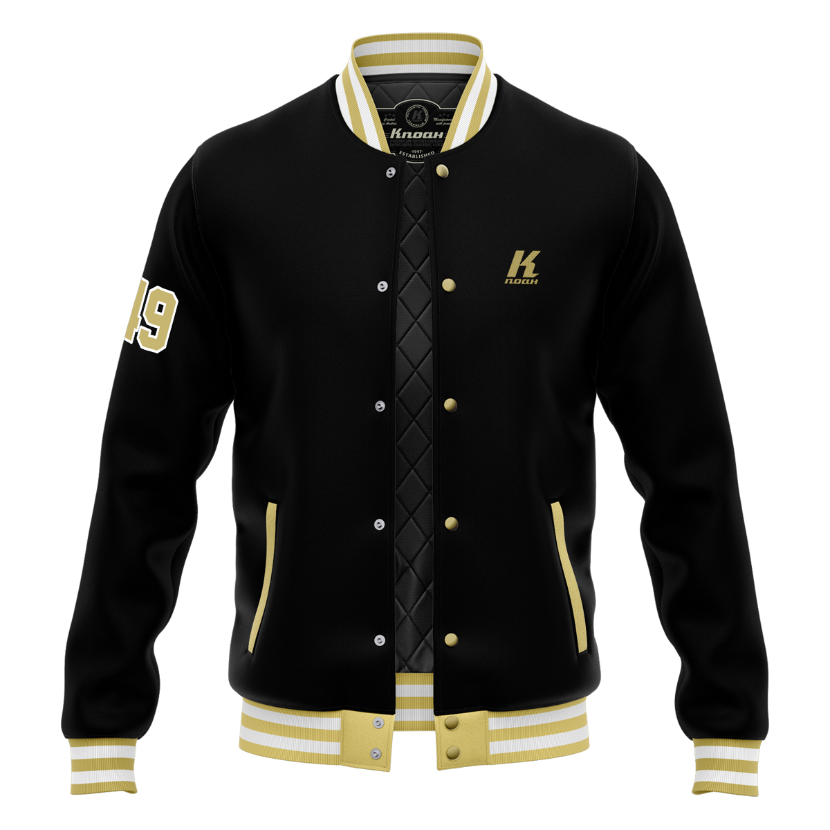 Day 8: "Royality" Authentic Varsity Jacket with Playernumber/Initials