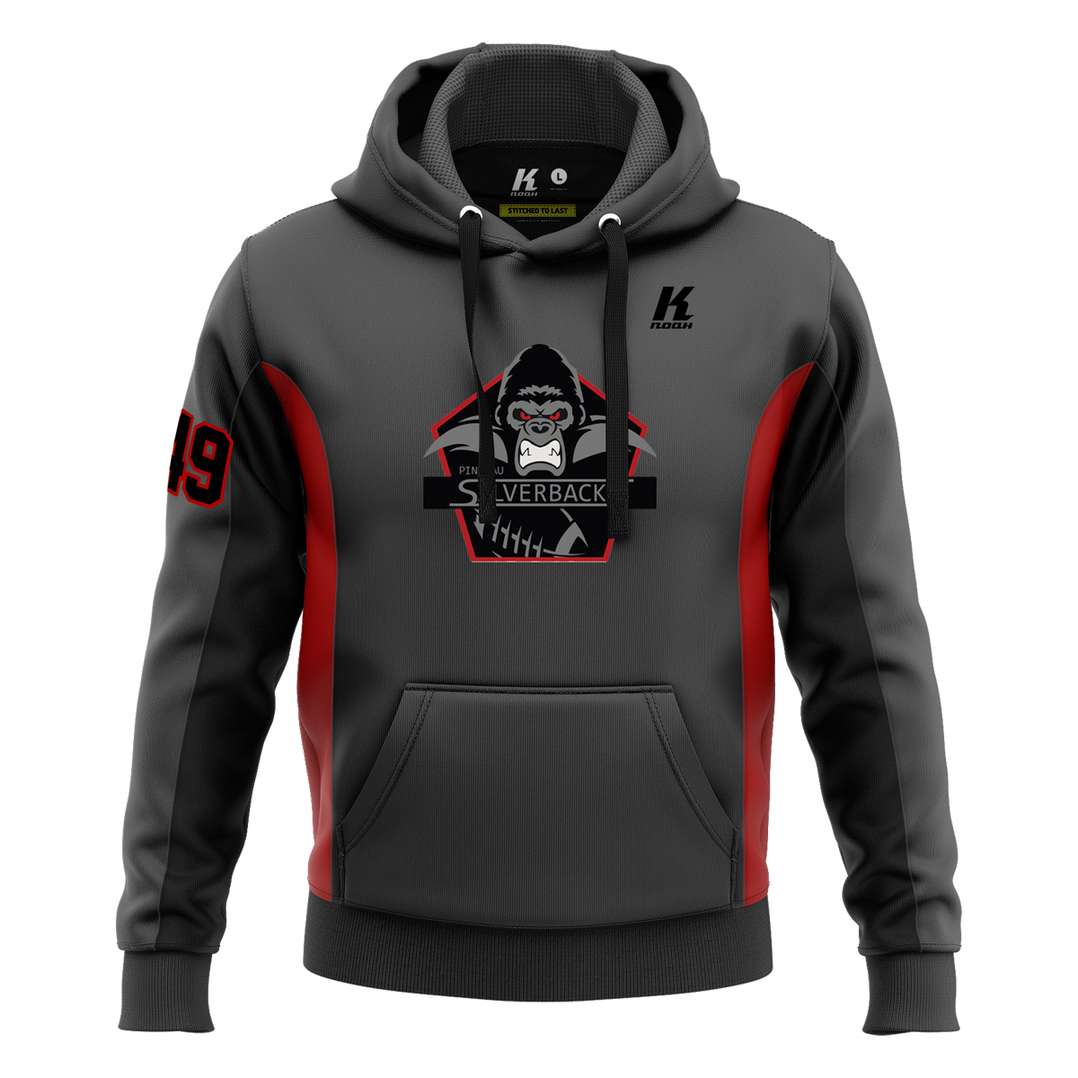 Silverbacks Signature Series Hoodie with Playernumber/Initials