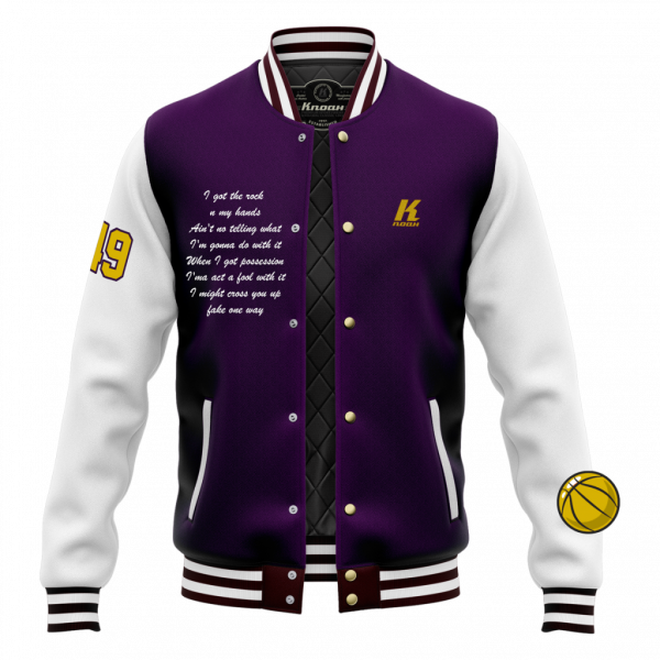 Day 10: "Slamdunk" Authentic Varsity Jacket with Playernumber/Initials