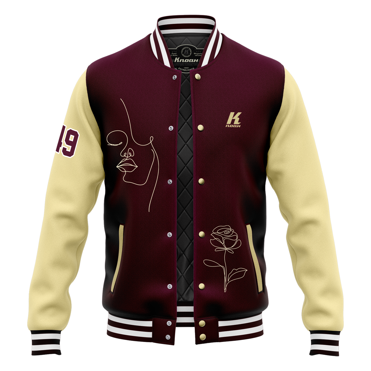 Day 12: "Sleek" Authentic Varsity Jacket with Playernumber/Initials
